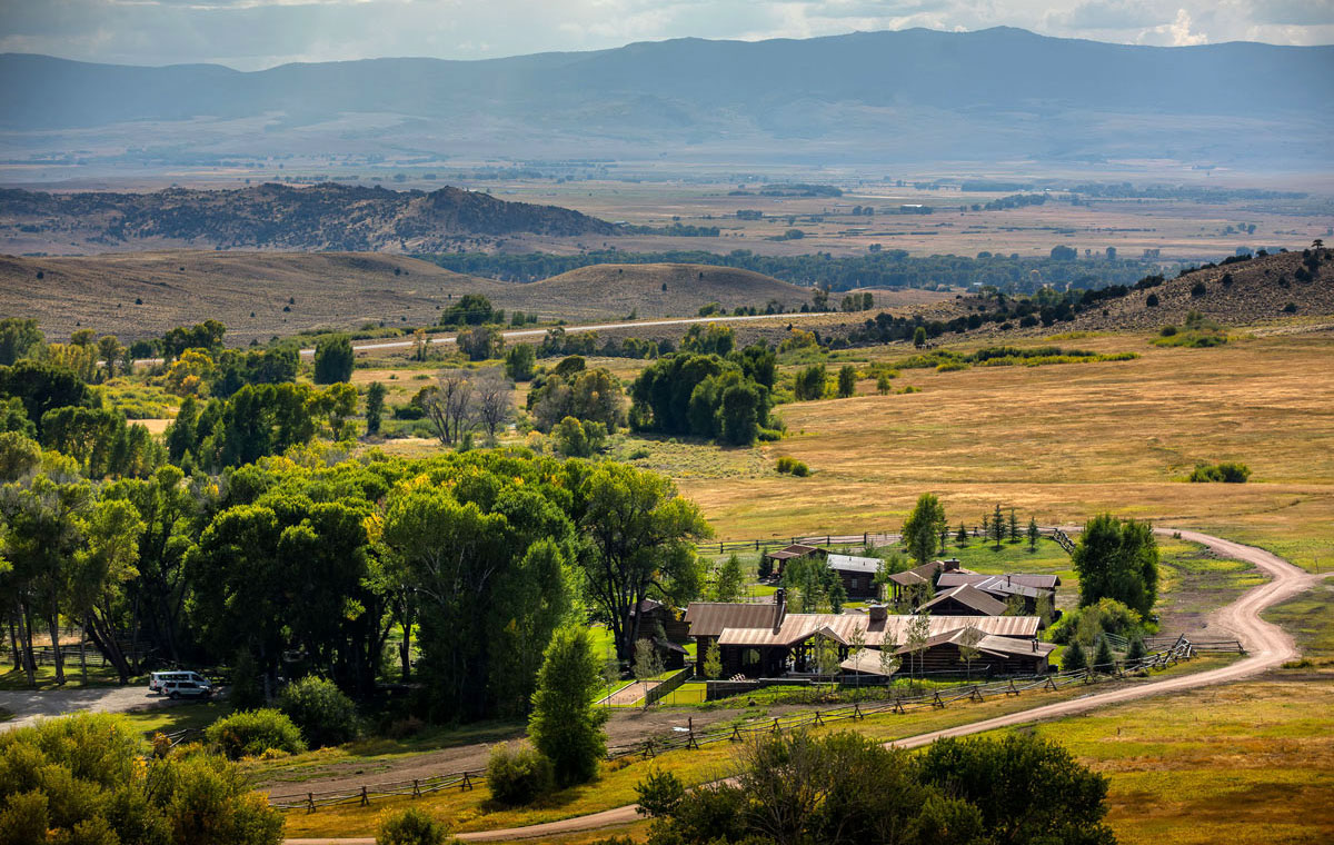 Vista aerea del rancho