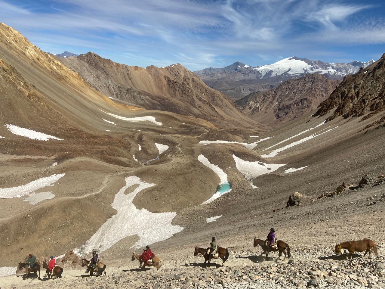 Crossing the Andes on horseback